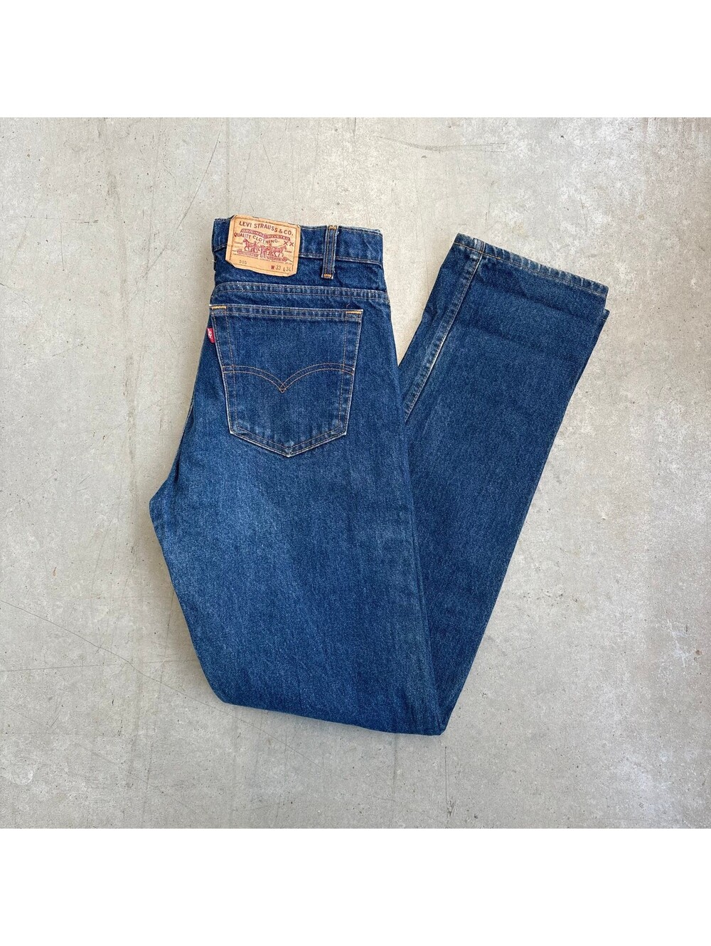 Vintage 80s Levi's 505 Dark Wash Relaxed Jeans Size 33